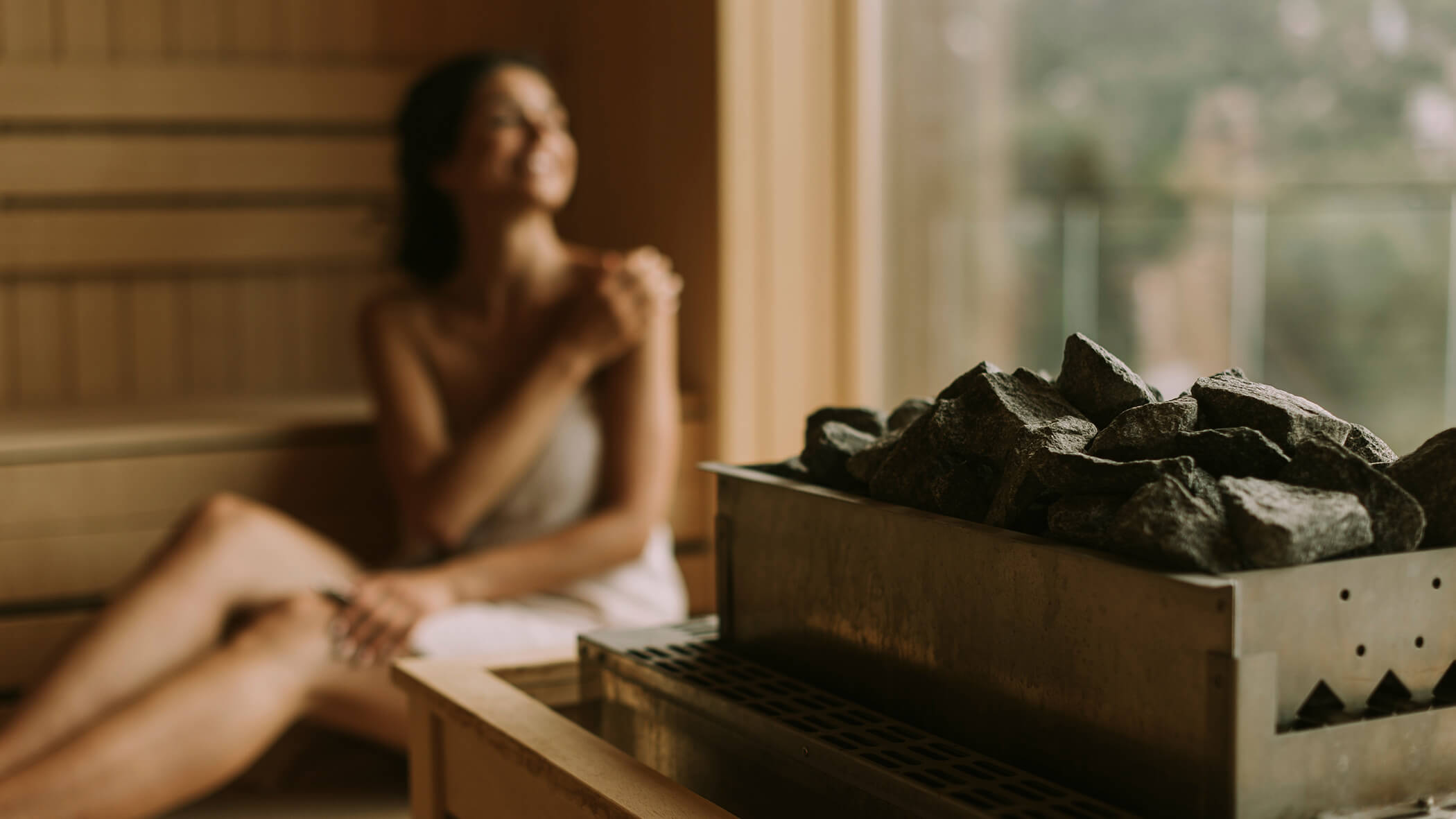 Wohlfühlmoment in der Sauna Wohlfühlmoment in der Sauna