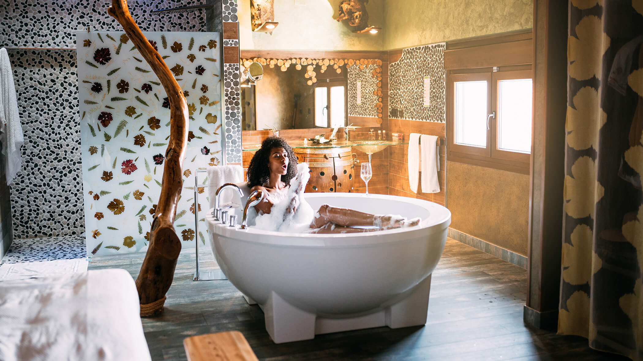 Badezimmer in einer Finca