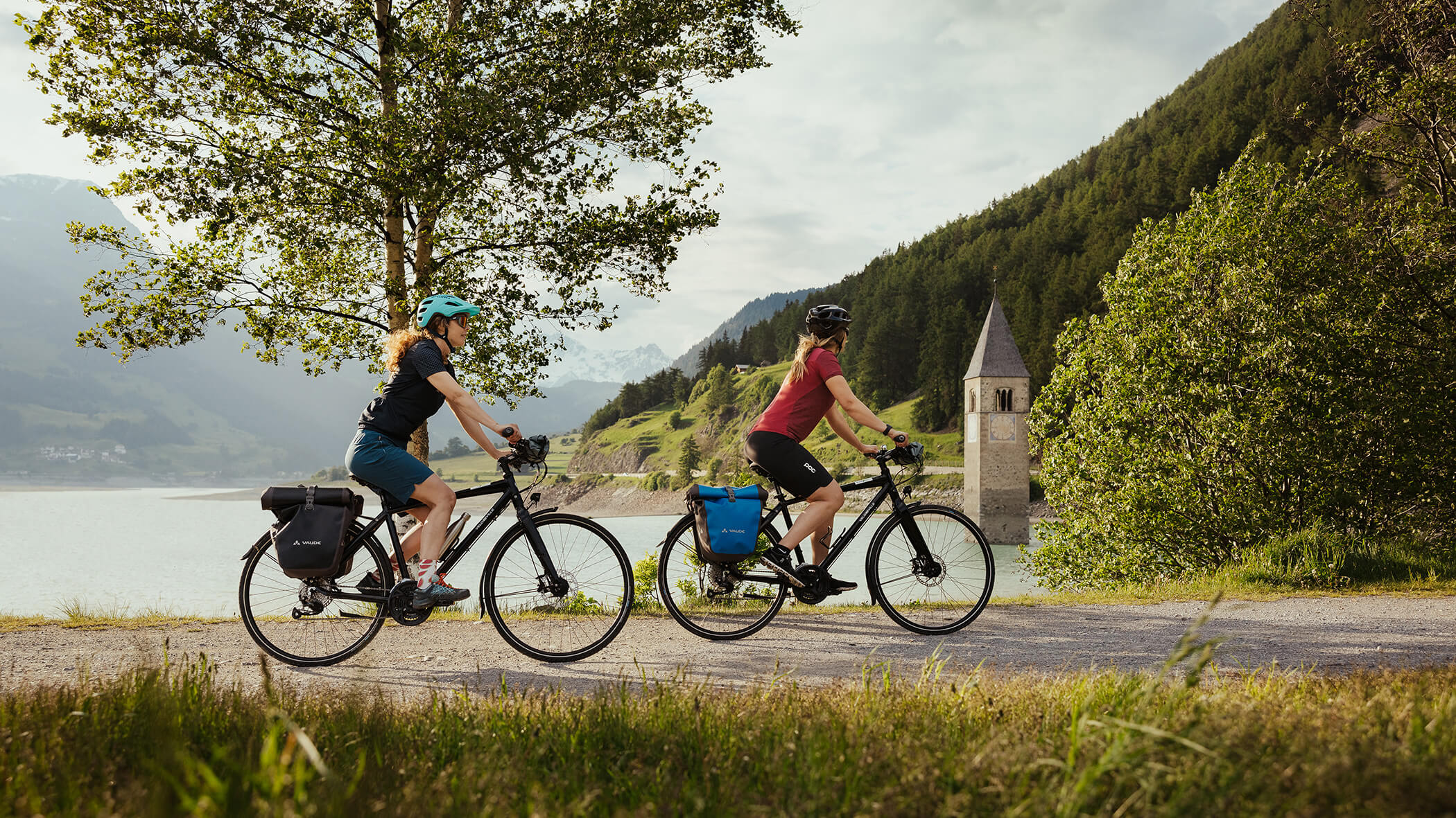 Radtour am Reschensee